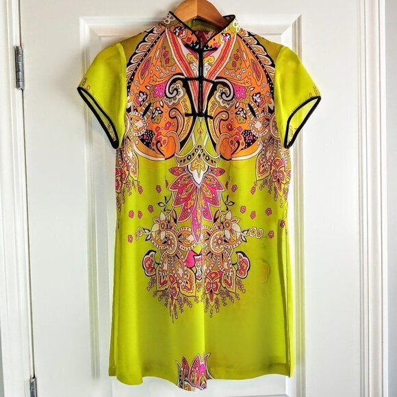 Tops - Neon Dopamine Sheer Short Sleeve Tunic Top
